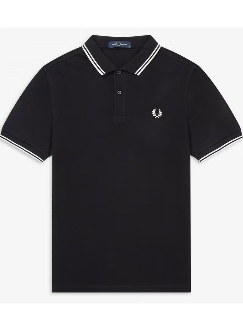 فريد بيري بولر رجالي موديل ضيق (Slim Fit) - قميص بولو بكمام قصير للعمل والاسترخاء - Image 3